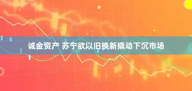诚金资产 苏宁欲以旧换新撬动下沉市场