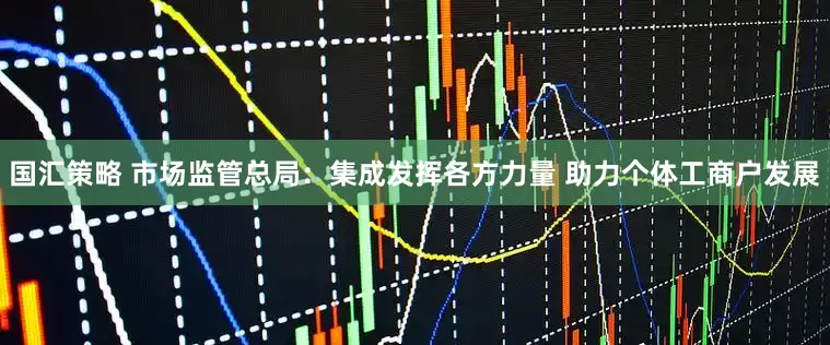 国汇策略 市场监管总局：集成发挥各方力量 助力个体工商户发展