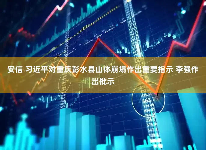 安信 习近平对重庆彭水县山体崩塌作出重要指示 李强作出批示